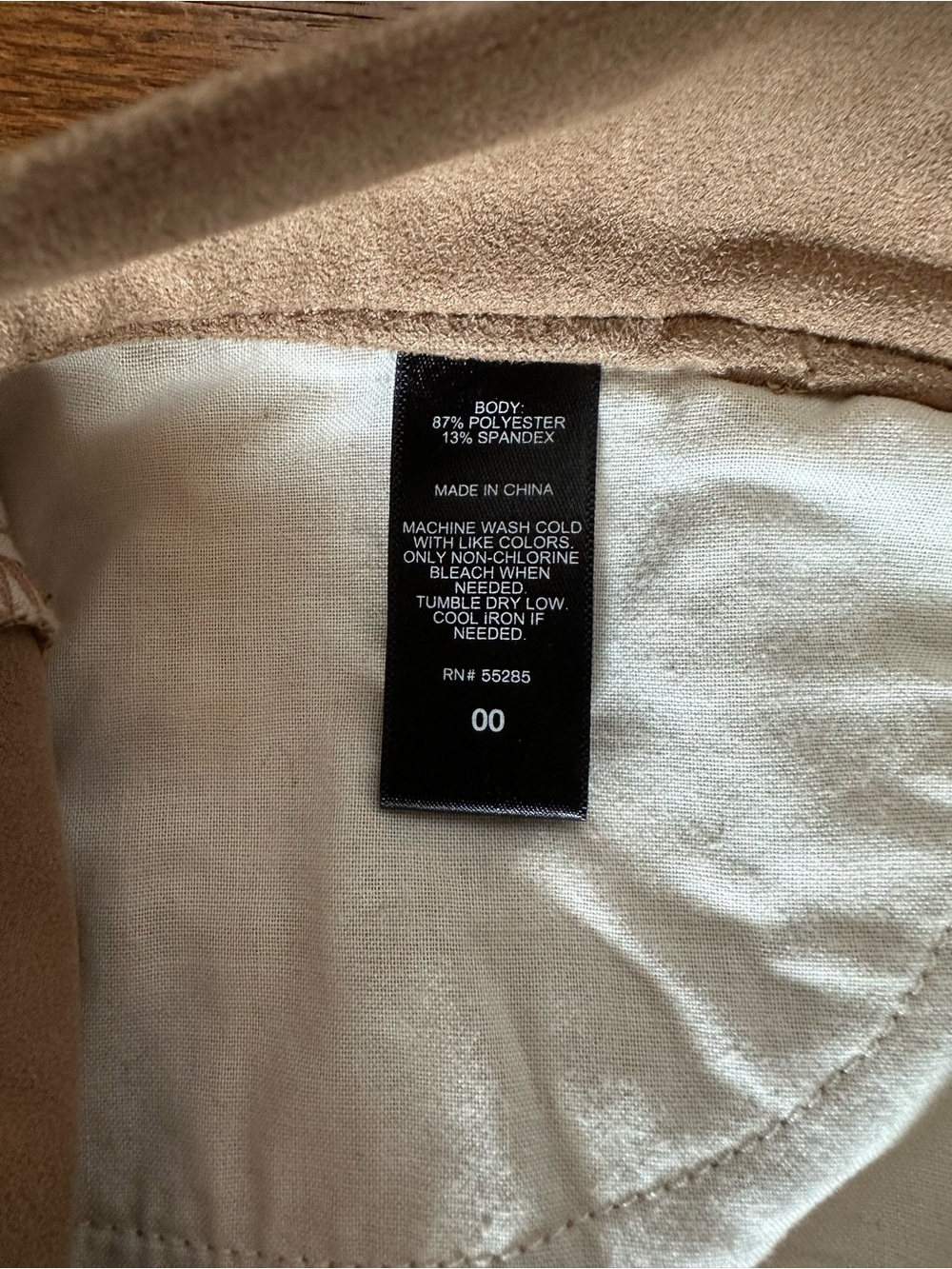 Express Camel Button-Front Mini Skirt - Picture 6 of 7